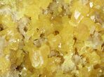 Sparkling Sulfur & Calcite Crystals - Poland #79239-1